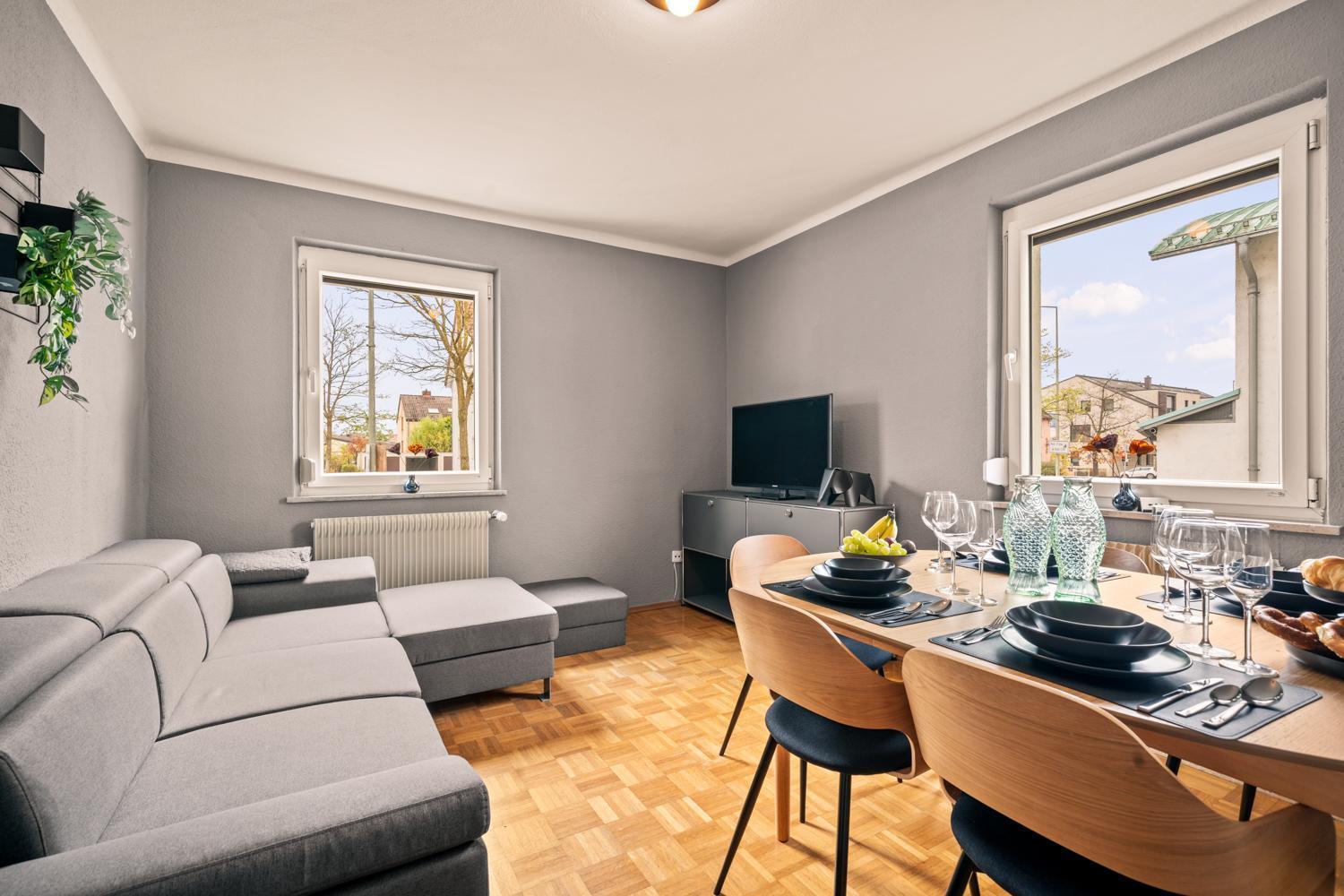 Apartment Fuer Bis Zu 6 Personen Mit Terrasse Und Klima ฟรีดริชส์ฮาเฟน ภายนอก รูปภาพ